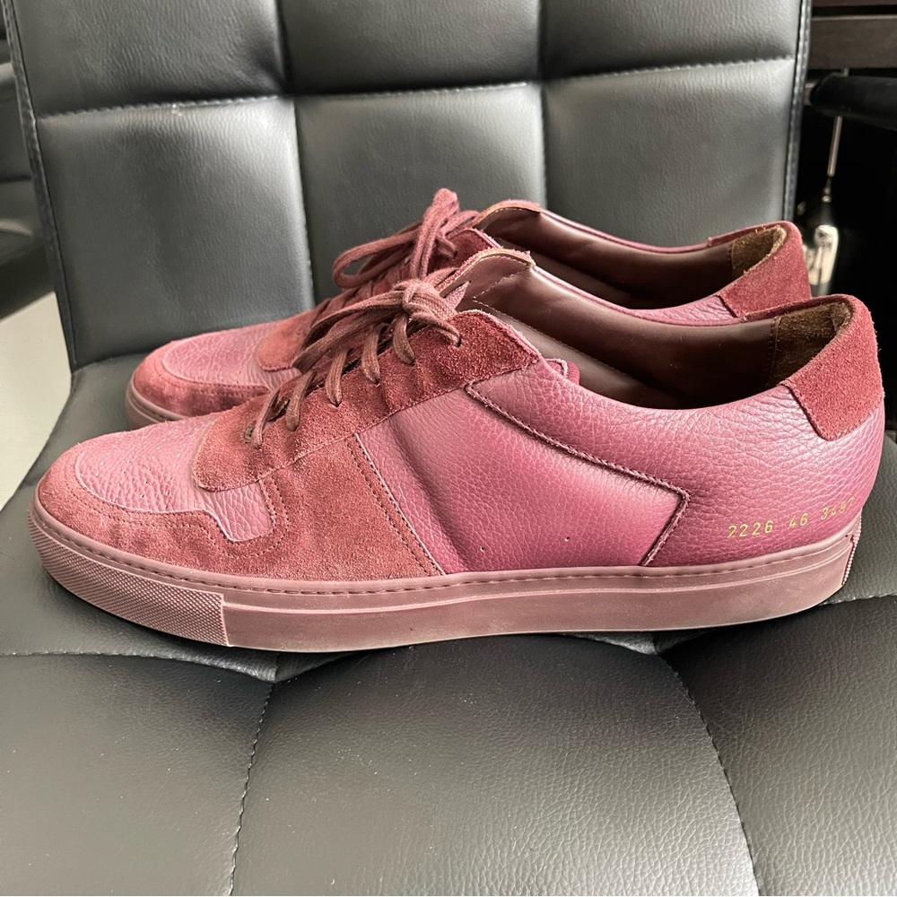 🔥 Common Projects BBall Low Premium Bordeaux 46 🔥
